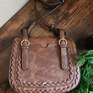Altar'd State Brown Women’s Crossbody Satchel Bag